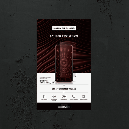 Szkło Hartowane Hammer Glass do Iphone 13/13 Pro/14  by Corning