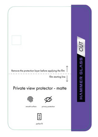 Privacy Matte 7' films 5 pieces